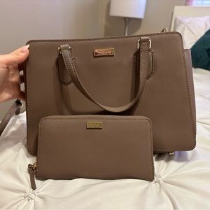 Brown Kate Spade Matching Purse and Wallet